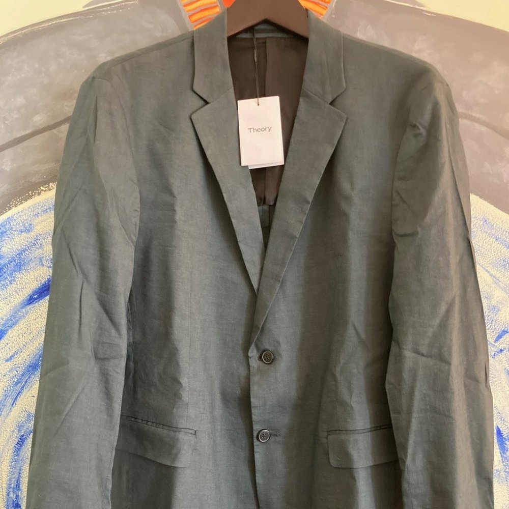 Theory Virdis Eco Crunch Blazer Green 44R